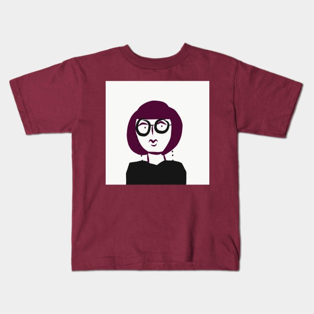 Glasses. Kids T-Shirt by Radrenart